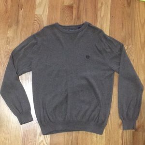 Chaps Cotton/Cashmere Brown Sweater